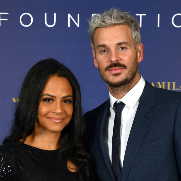 Exclusif - Christina Milian et son mari M. Pokora (Matt Pokora) - Photocall du gala annuel de la Fondation Elina Svitolina au Yacht Club de Monaco. Le 2 décembre 2022 © Bruno Bebert / 