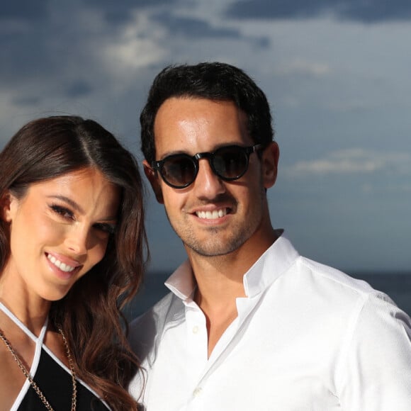 Iris Mittenaere et son compagnon Diego El Glaoui au défilé Etam Croisière 2023 à Saint-Tropez le 11 mai 2023. © Philippe Arnassan / Nice Matin / Bestimage