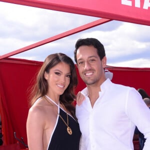 Iris Mittenaere et son compagnon Diego El Glaoui au défilé Etam Croisière 2023 à Saint-Tropez le 11 mai 2023. © Rachid Bellak / Bestimage