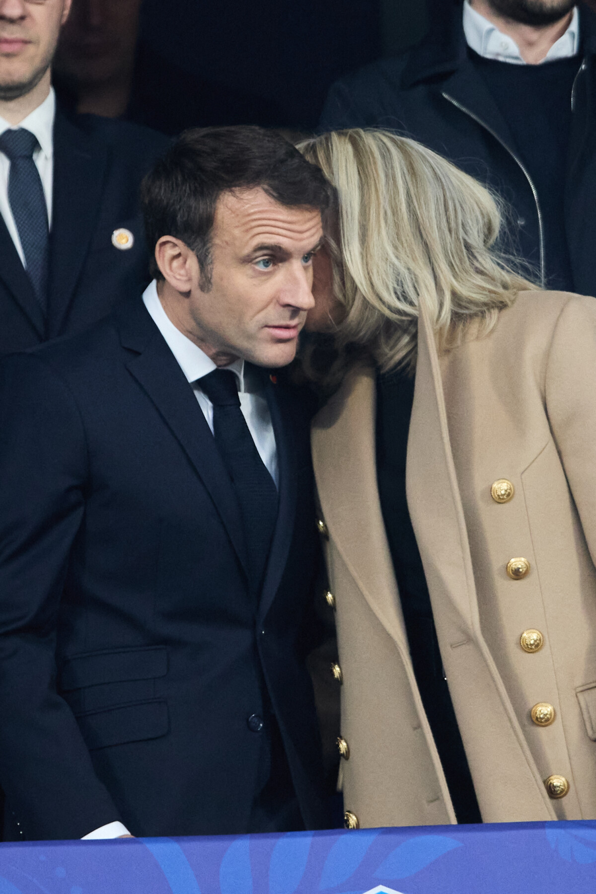 Photo : Le President de la Republique Emmanuel Macron et sa femme ...