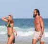 La Brésilienne est la mère d'un jeune garçon prénommé Alexandre

Exclusif - L'ancien basketteur professionnel Joakim Noah et sa femme Lais Ribeiro (l'ange de Victoria's Secret) se baignent sur la plage de Rio de Janeiro au Brésil le 2 aout 2022.