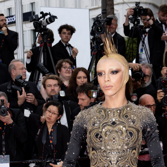 Bilal Hassani - Montée des marches du film " Indiana Jones et le cadran de la destinée (Indiana Jones and the Dial of destiny) " lors du 76ème Festival International du Film de Cannes, au Palais des Festivals à Cannes. Le 18 mai 2023 © Jacovides-Moreau / Bestimage
