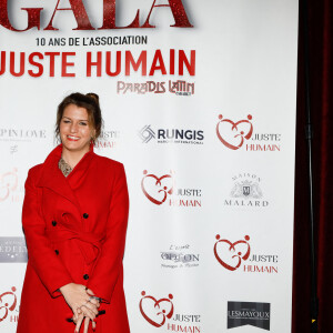 Exclusif - Marlène Schiappa - Photocall du gala des 10 ans de l'association "Juste Humain" au Paradis Latin à Paris le 04 avril 2023. © Christophe Clovis / Bestimage 