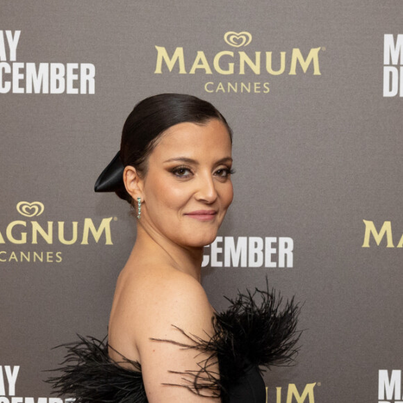 Camille Lellouche au photocall de la soirée du film "May December" à la plage Magnum lors du 76ème Festival International du Film de Cannes, France, le 20 mai 2023. © Jeremy Melloul/Bestimage