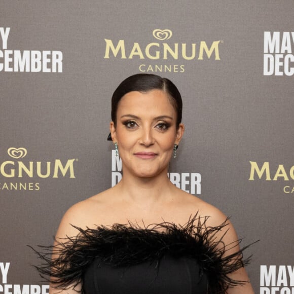 Camille Lellouche au photocall de la soirée du film "May December" à la plage Magnum lors du 76ème Festival International du Film de Cannes, France, le 20 mai 2023. © Jeremy Melloul/Bestimage