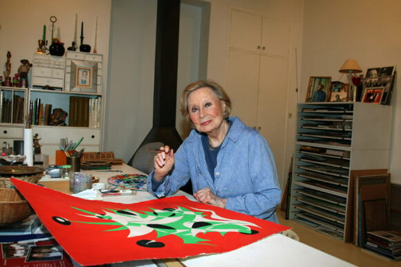 Michèle Morgan en pleine peinture