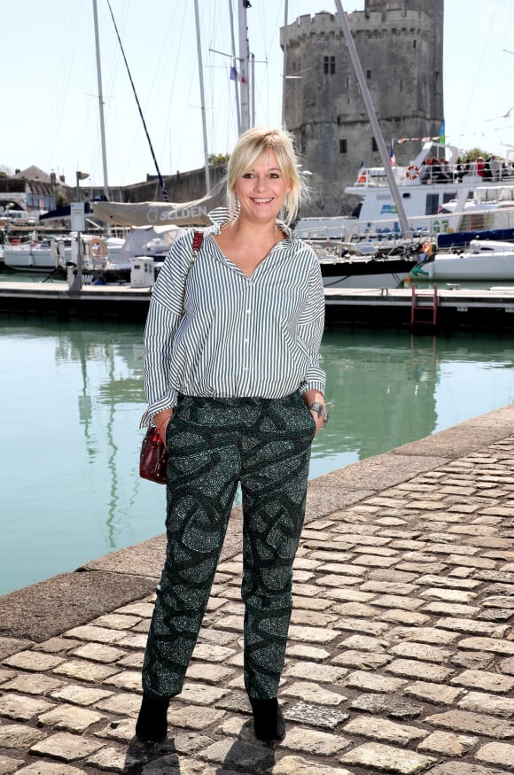 Flavie Flament - Photocall du téléfilm "La consolation" lors de la 19ème édition du Festival de la Fiction TV de la Rochelle, La Rochelle, le 15 septembre 2017. © Patrick Bernard/Bestimage