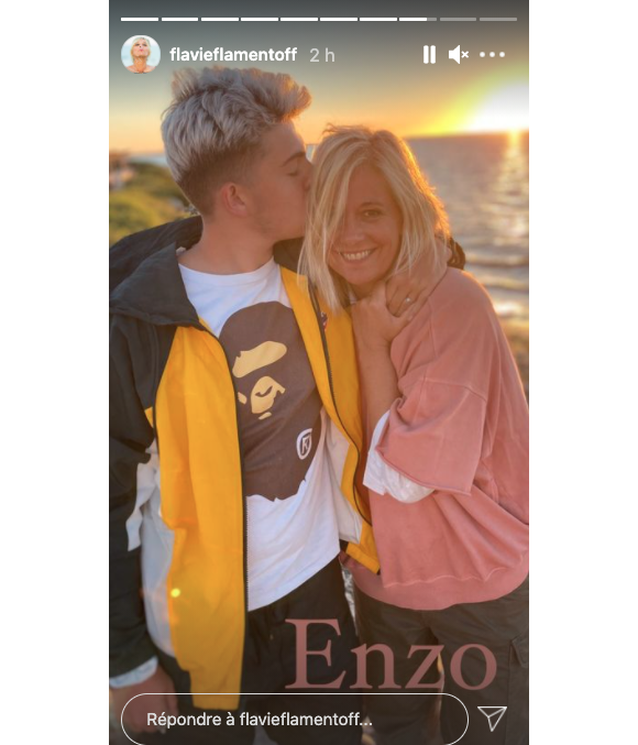 Flavie Flament souhaite un joyeux anniversaire (17 ans) à son fils Enzo, le 8 février 2021.