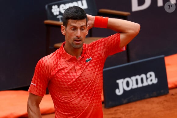 Novak Djokovic accède aux quarts de finale du Masters 1000 de Rome, Italie, le 16 mai 2023. © Ciro De Luca/Zuma Press/Bestimage