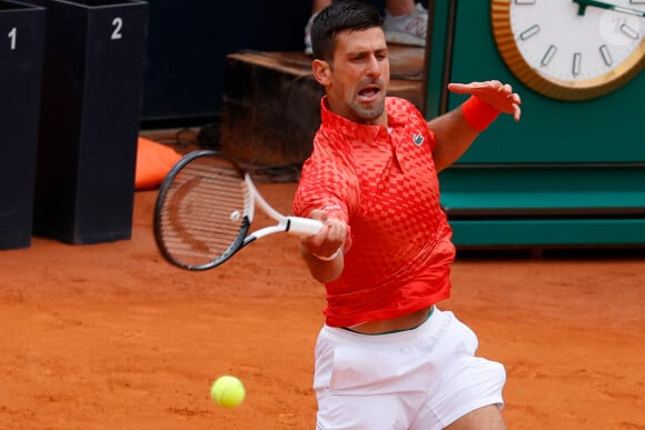Novak Djokovic accède aux quarts de finale du Masters 1000 de Rome, Italie, le 16 mai 2023. © LPS/Zuma Press/Bestimage
