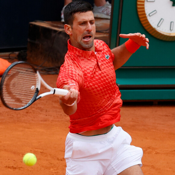 Novak Djokovic accède aux quarts de finale du Masters 1000 de Rome, Italie, le 16 mai 2023. © LPS/Zuma Press/Bestimage