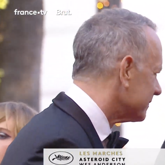 Scarlett Johansson, Adrien Brody, Wes Anderson, Steve Carell, Tom Hanks, Maya Hawke et Bryan Cranston pour la montée des marches d'Asteroid City de Wes Anderson, à Cannes lors du 76e Festival ce mardi 23 mai 2023.
