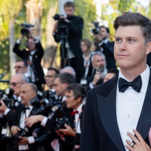 Colin Jost et sa femme Scarlett Johansson - Montée des marches du film " Asteroid City " lors du 76ème Festival International du Film de Cannes, au Palais des Festivals à Cannes. Le 23 mai 2023 © Olivier Borde / Bestimage