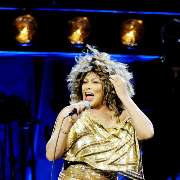 Tina Turner en concert au Globen à Stockholm en 2009.