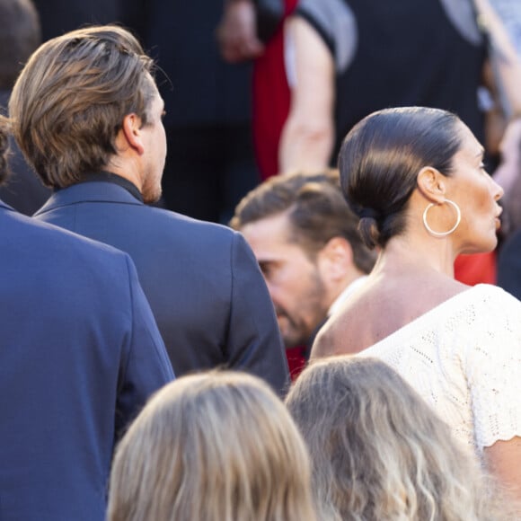 Jordan Deguen, Alessandra Sublet - Montée des marches du film " Mascarade " lors du 75ème Festival International du Film de Cannes. Le 27 mai 2022 © Cyril Moreau / Bestimage