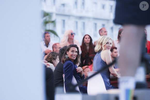 Exclusif - Alessandra Sublet - Emission "C à vous" lors du 76ème Festival International du Film de Cannes le 24 mai 2023. © Jack Tribeca / Bestimage