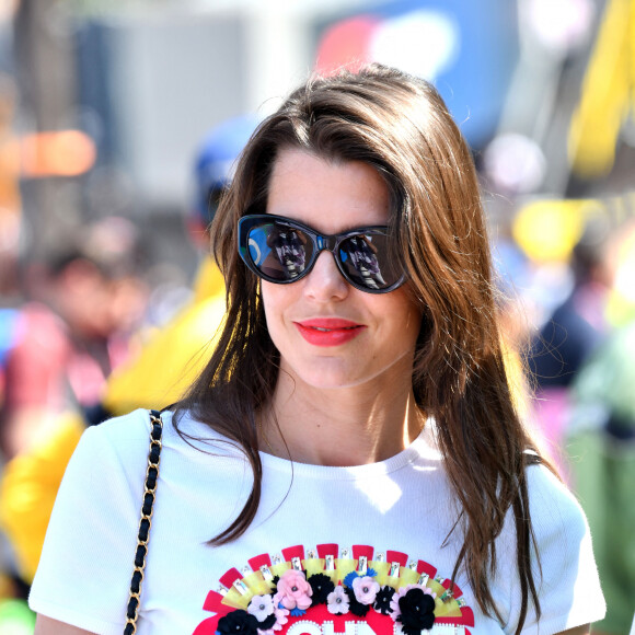 Charlotte Casiraghi - La famille princière de Monaco assiste aux séances d'essais qualificatives du 80ème Grand Prix de Monaco de Formule 1 à Monaco le 27 mai 2023. © Bruno Bebert/Bestimage 