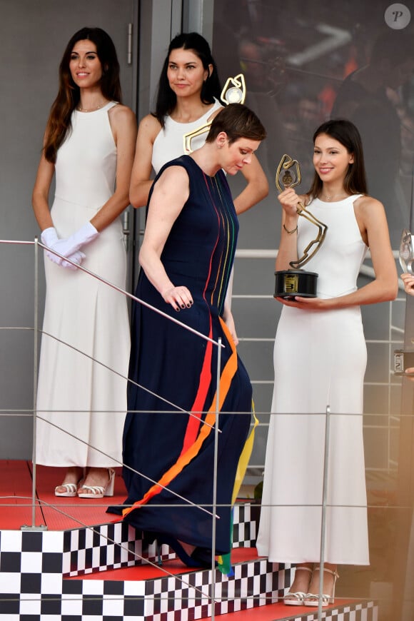 La princesse Charlène de Monaco - Remise de prix du 80ème Grand Prix de Monaco de Formule 1 à Monaco le 28 Mai 2023. 