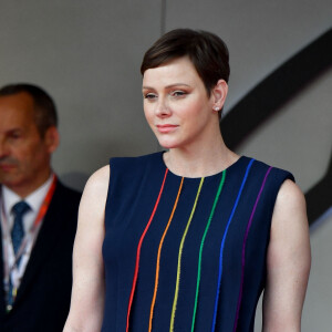 Charlene de Monaco était une nouvelle fois présente pour le Grand Prix de Monaco.
La princesse Charlène de Monaco - Remise de prix du 80ème Grand Prix de Monaco de Formule 1 à Monaco, le 28 Mai 2023.