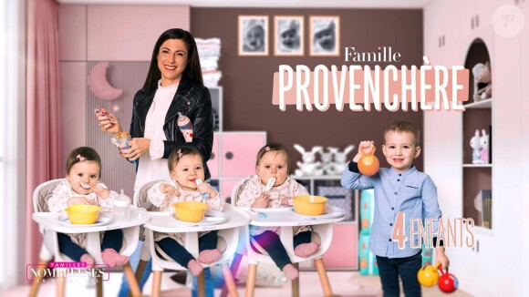 Triste nouvelle pour Laetitia Provenchère. 
Photo officielle de la famille Provenchère, de "Familles nombreuses"