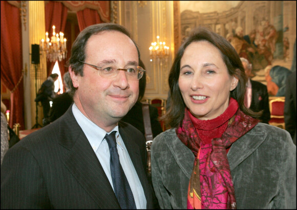 François Hollande et Ségolène Royal - Cérémonie de remise de décorations à l'Elysée.
