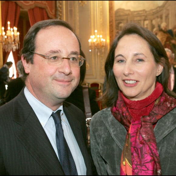 François Hollande et Ségolène Royal - Cérémonie de remise de décorations à l'Elysée.
