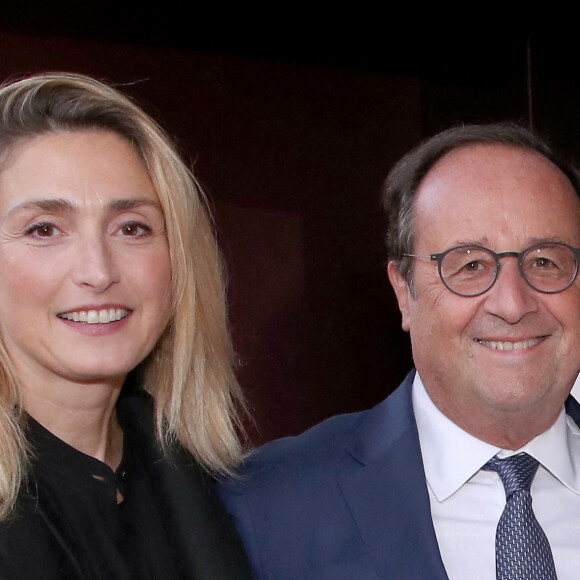 Exclusif - François Hollande et sa femme Julie Gayet - Cocktail pour l'inauguration de la Brasserie "Madame Brasserie" au 1er étage de La Tour Eiffel à Paris. Le 22 Septembre 2022. © Bertrand Rindoff Petroff-Giancarlo Gorassini / Bestimage