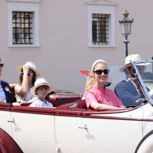 Ben Sylvester Strautmann, Beatrice Boromeo, La princesse Alexandra de Hanovre et Pierre Casiraghi - "Le rocher en fête" la principauté de Monaco fête le centenaire du prince Rainier III à Monaco, le 31 mai 2023. © Jean-Charles Vinaj/Pool Monaco/Bestimage 