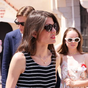 Charlotte Casiraghi, quant à elle, a retrouvé ses frères Andréa et Pierre et sa soeur Alexandra. 
Charlotte Casiraghi - "Le rocher en fête" la principauté de Monaco fête le centenaire du prince Rainier III à Monaco, le 31 mai 2023. © Jean-Charles Vinaj/Pool Monaco/Bestimage 