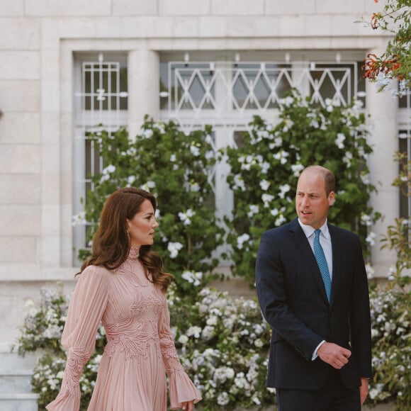 Kate Middleton et le prince William - Mariage du prince héritier Hussein de Jordanie et de sa fiancée Rajwa. Le 1er juin 2023. @ Balkis Press/ABACAPRESS.COM