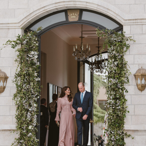 Kate Middleton et le prince William - Mariage du prince héritier Hussein de Jordanie et de sa fiancée Rajwa. Le 1er juin 2023. @ Balkis Press/ABACAPRESS.COM