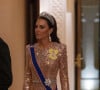 Kate Middleton était lumineuse lors de la réception après le mariage du prince Hussein. 
Kate Middleton et le prince William - Mariage du prince héritier Hussein de Jordanie et de sa fiancée Rajwa. @ Balkis Press/ABACAPRESS.COM