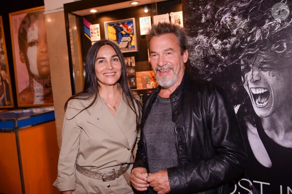 Exclusif - Florent Pagny et sa femme Azucena Caamano lors de la première du spectacle Lost in Buenos Aires à l'Européen à Paris le 28 juin 2021. © Rachid Bellak / Bestimage