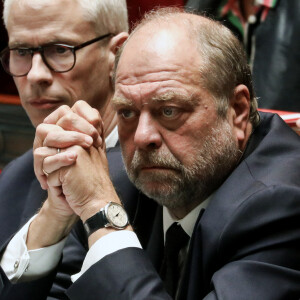 Eric Dupond-Moretti, ministre de la Justice, garde des Sceaux - Séance de questions au gouvernement à l'assemblée nationale. Paris, le 9 mai 2023. © Stéphane Lemouton/Bestimage