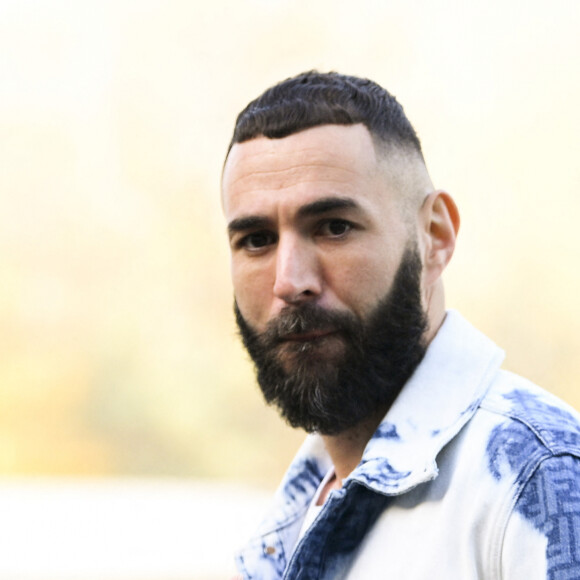 Karim Benzema - Arrivée des joueurs de l'équipe de France à Clairefontaine, le 14 novembre 2022.