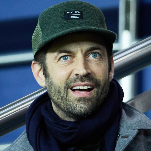 Et qu'il ne fallait pas tout croire dans ce qu'on lisait ! 
Benjamin Millepied - People dans les tribunes du match de Ligue 1 Uber Eats "PSG contre Angers" (2-0) au Parc des Princes à Paris le 11 janvier 2023. © Cyril Moreau/Bestimage 