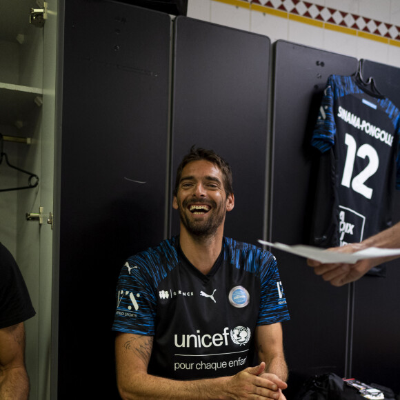 Exclusif - Camille Lacourt - 3ème édition de la rencontre de football caritative "Match des héros" entre le "RC Lens Légendes" et "L'équipe Unicef" au stade Bollaert-Delelis à Lens le 6 juin 2023. © Pierre Perusseau / Bestimage