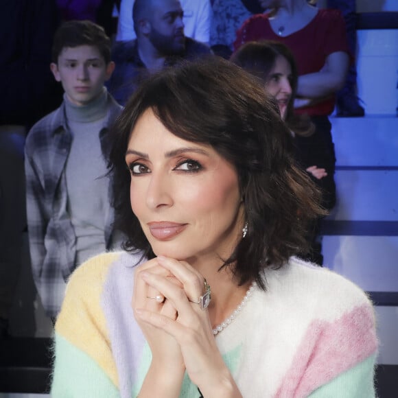 Exclusif - Géraldine Maillet sur le plateau de l'émission Touche pas à mon poste (TPMP) présentée par C.Hanouna et diffusée en direct sur C8 le 20 mars 2023. © Jack Tribeca / Bestimage