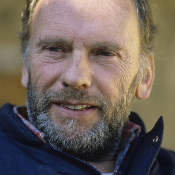 En France, dans le Gard, portrait de Jean-Louis Trintignant, à son domicile Février 1985 © Michel Croizard via Bestimage