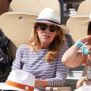 Elsa Zylberstein en tribunes lors des Internationaux de France de tennis de Roland Garros 2023, à Paris, France, le 8 juin 2023. © Jacovides-Moreau/Bestimage