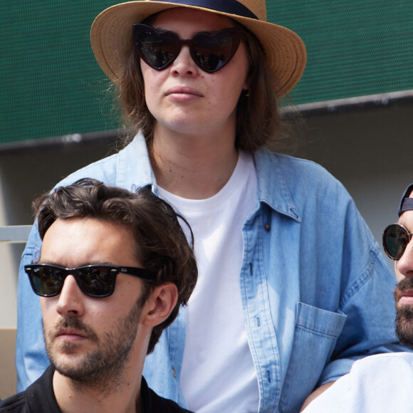 Marie-Ange Casta en tribunes lors des Internationaux de France de tennis de Roland Garros 2023, à Paris, France, le 8 juin 2023. © Jacovides-Moreau/Bestimage