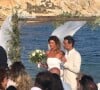 La cérémonie a eu lieu les pieds dans le sable et dans l'eau.
Caroline Ithurbide a révélé les photos de son mariage à ses abonnés. @ Instagram / Caroline Ithurbide