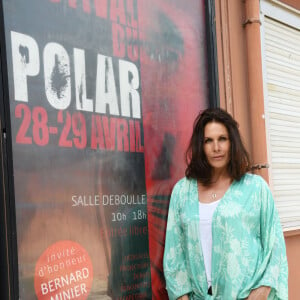 Astrid Veillon au 1er Festival du Polar de Saint Laurent du Var le 28 avril 2018. © Bruno Bebert / Bestimage 