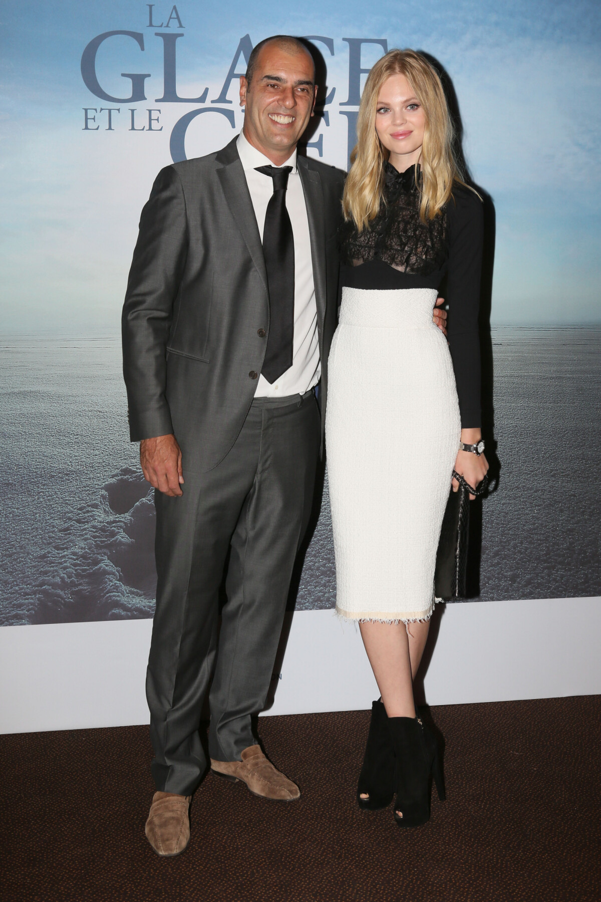 Photo Cédric Pioline et sa compagne Oxana Avantpremière du film