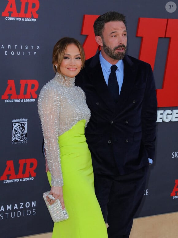 Jennifer Lopez, Ben Affleck à la première du film "AIR" à Los Angeles, le 27 mars 2023. 