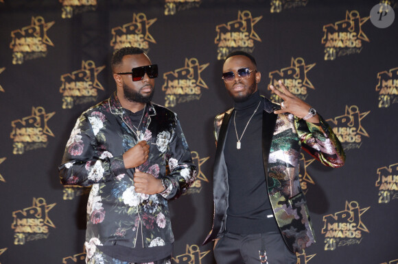 Maitre Gims et Dadju - 20ème cérémonie des NRJ Music Awards au Palais des Festivals à Cannes. Le 10 novembre 2018 © Christophe Aubert via Bestimage