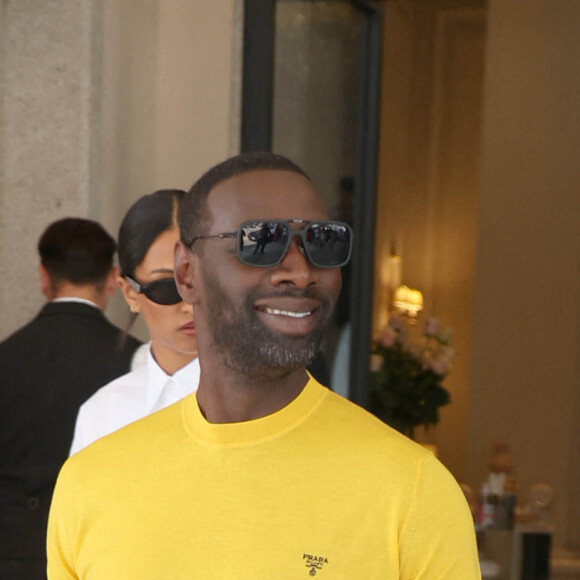 Omar Sy et sa fille aînée Selly Sy durant la Fashion Week de Milan pour la semaine de la mode hommes Printemps/Eté 2024 le 18 juin 2023 pour Prada.