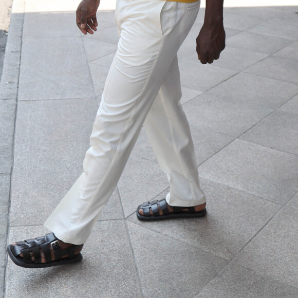 Omar Sy are seen during the Milan Fashion Week - Menswear Spring/Summer 2024, Milan, Italy on June 18, 2023. Photo by Pedro/Splash News/ABACAPRESS.COM 