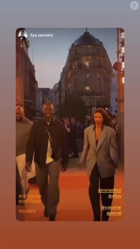 Omar Sy, rare sortie avec sa fille au défilé Louis Vuitton, face à