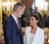 Après avoir reçu la princesse Rania de Jordanie,